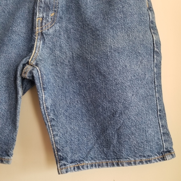 Levi's 505 Shorts High Rise Blue Medium Wash Denim Jean Shorts Size 29 - Picture 4 of 7